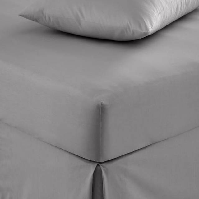 Pure Cotton Fitted Sheet - Dark Grey