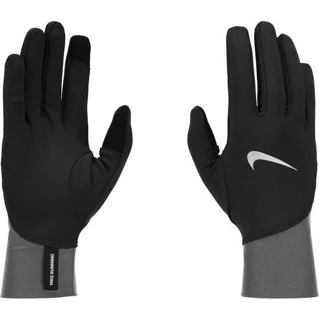 (L, Black) Nike Mens 2024 Pacer Midweight Running Gloves