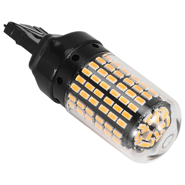 2Pcs Car LED Bulbs 3157 P27-7W T25 P27W Canbus Lamp High Power No Error Free Reverse Light Turn Brake Yellow