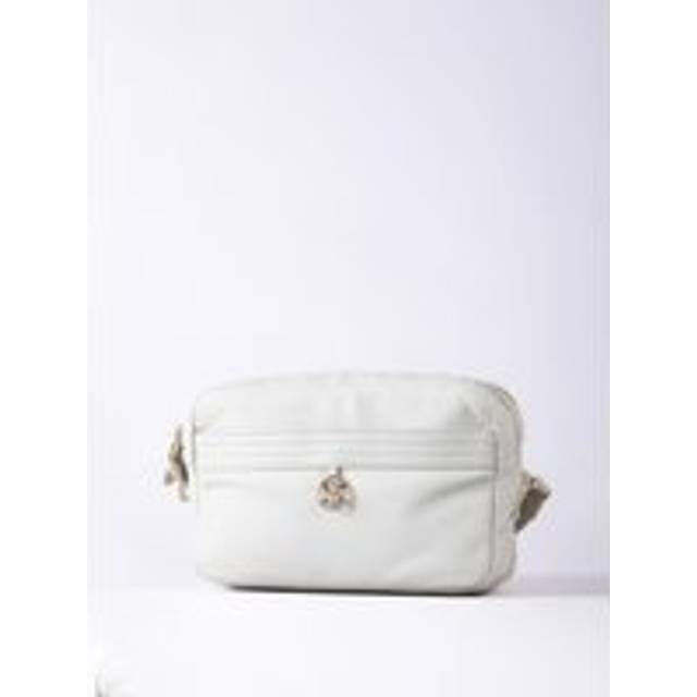 Cartmel Boxy Leather Cross Body Bag in Off White - Off-White