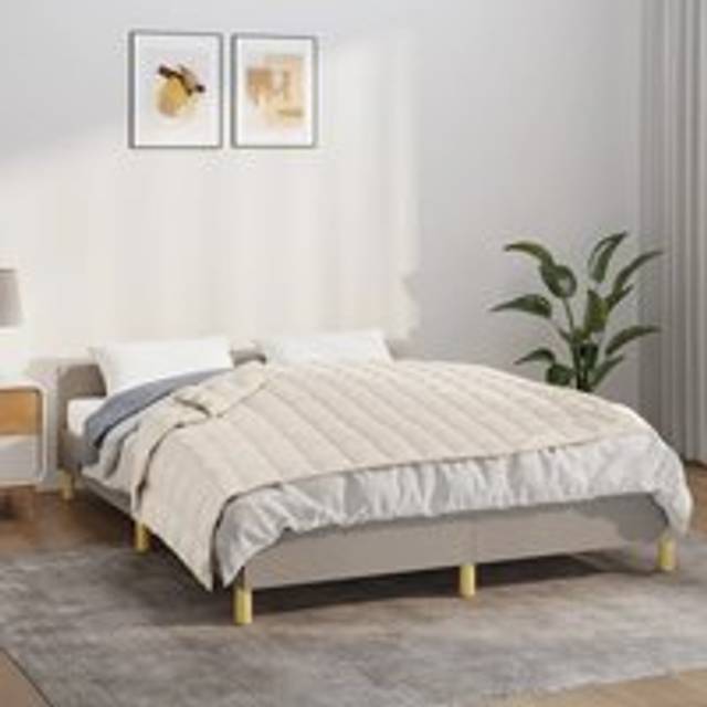 Weighted Blanket Light Cream 138x200 cm Single 6 kg Fabric - One Size