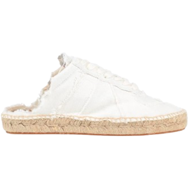 Maison Margiela Woman Espadrilles White Size 10 Textile fibers