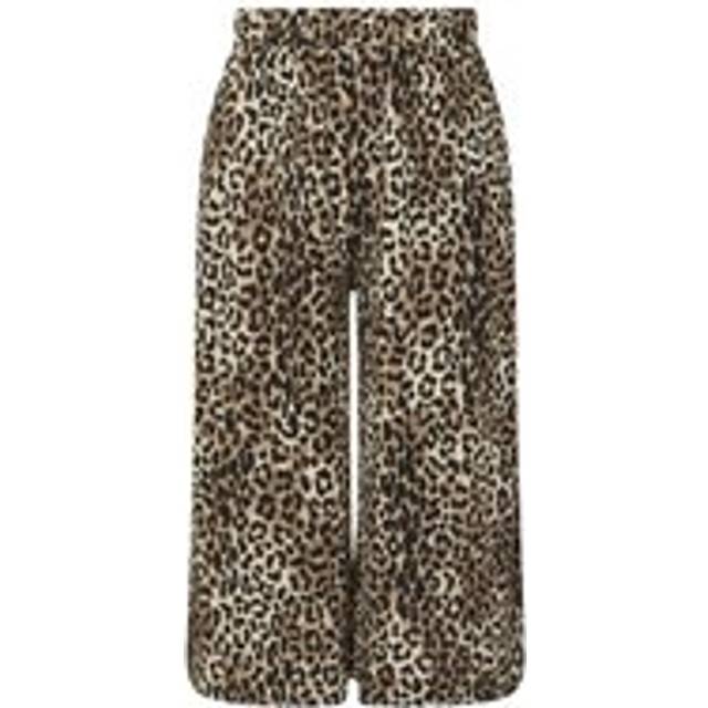 Yours Curve Brown Leopard Print Midaxi Culottes, Women's Curve & Plus Size, Yours - 20