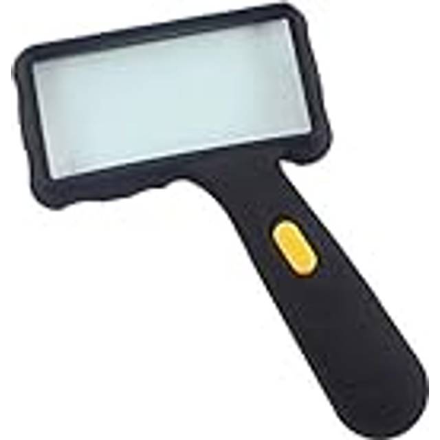 Boutique förstoringsglas Bärbar rektangulär förstoringsglas med led-ljus 10x lins läsförstoringsglas Lampa för böcker Smycken Arbetskartor Handhållen upplyst förstoringsglas/Produktkod: WW-141