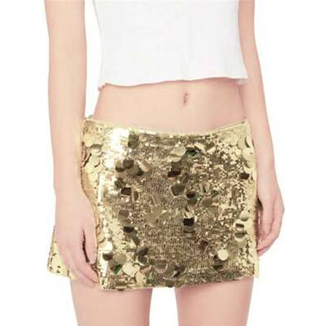 SHEIN Women Sequin Glitter Low Waist Bodycon Mini Skirts Sparkle Shiny Hip Wrap Stretchy Slim Fitted Micro Short Skirts Night Out Party Clubwear Summer Casu