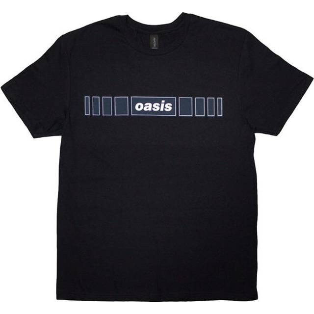 (Black, Small) Oasis T-Shirt: Horizontal Bars Logo (Black)