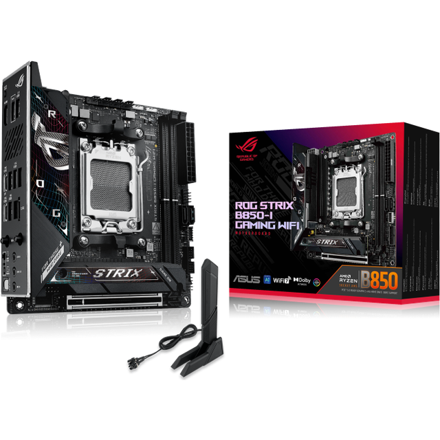 ASUS ROG STRIX B850-I GAMING WiFi AM5 DDR5 PCIe 5.0 mITX Motherboard
