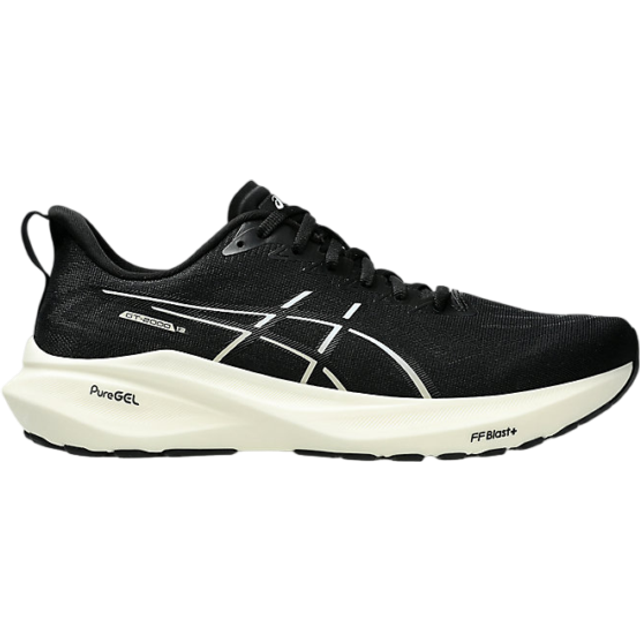 Asics GT-2000 13 Wide Herrskor Vit/Svart - Mångsidig Pronationslöpare för Daglig Träning