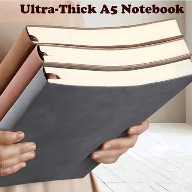 SHEIN 1pc Hot Selling Zuoti Yangba Notebook, 360 Pages, A5 Lined Paper, Simple, Portable, Waterproof, Suitable For School And Office Use (Color Is Dark Or L