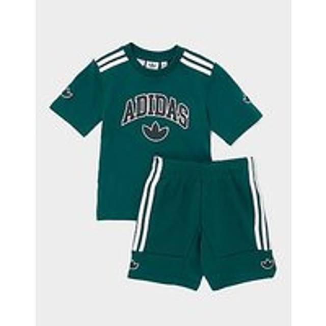 adidas Originals Varsity T-Shirt/Shorts Set Children - Green - 7-8Y