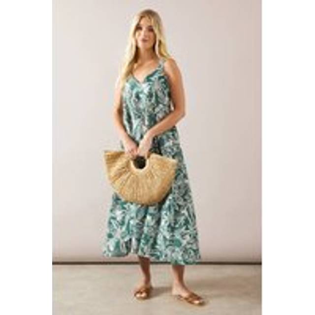 Wallis green swing dress womens daywear dresses