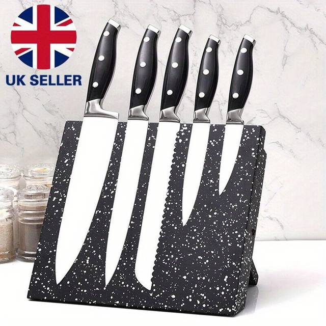 TEMU Magnetic Knife Holder Knife Blocks Rack Kitchen Organisation Cutlery Set Storage