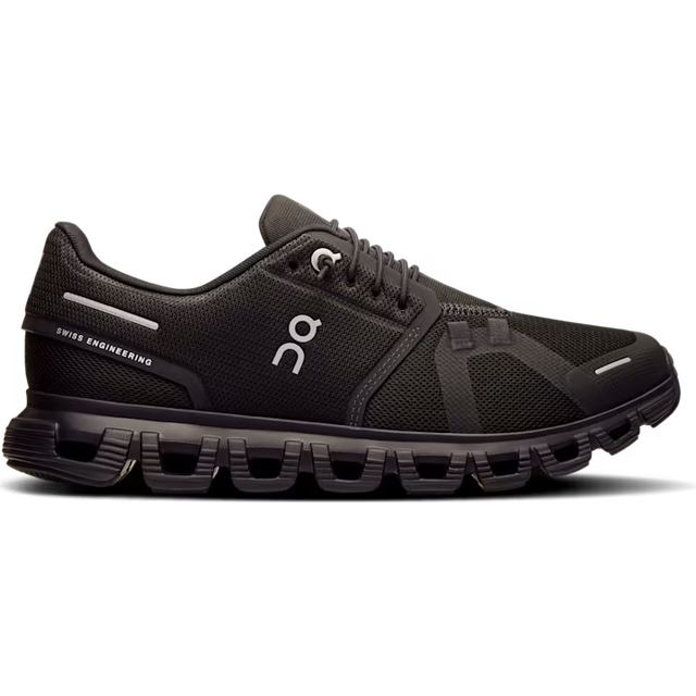 ON Running Cloud 6 Damen Sneaker nachhaltige Lauf-Schuhe mit CloudTec und Speedboard 3WF10060299 Schwarz