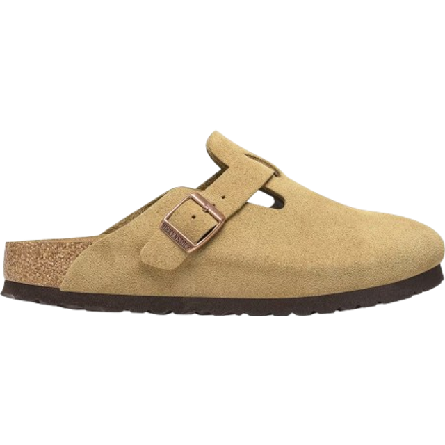 Clogs Birkenstock Boston Suede Leather - Beige