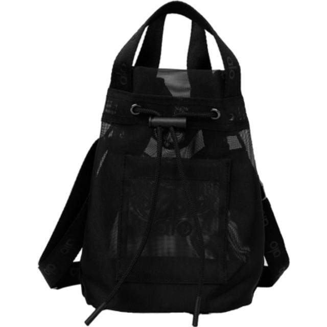 Alo Sheer Cross Body Bucket Bag - Black • Prices »