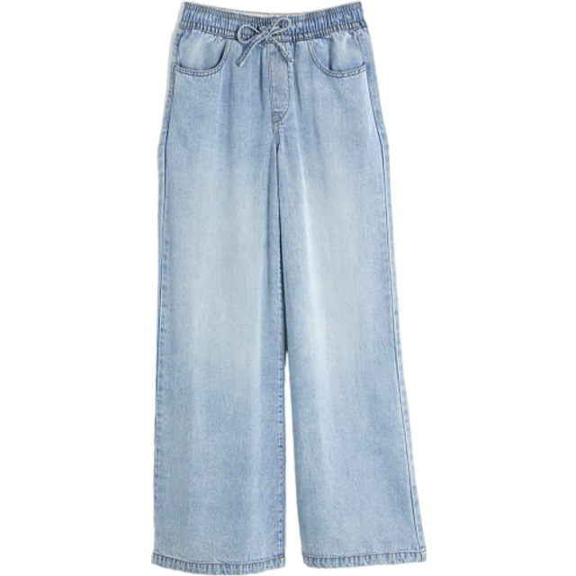 River Island Womens Blue Wide Leg Pyjama Style Jeans - 6R