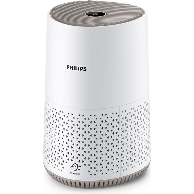 Philips luftrenare 600 Series, energieffektiv med smart sensor, för allergiker, HEPA-filter avlägsnar 99,97% av föroreningarna, täcker upp till 44 m2, app-styrning, vit (AC0651/10)