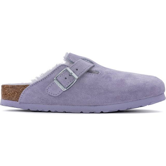 Birkenstock Boston VL Narrow Suede & Shearling Clog