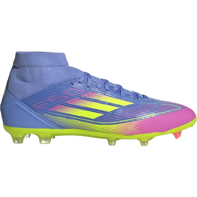 adidas Mens F50 League Mid Firm Ground Football Boot - Blue, Blue, Size 7, Men