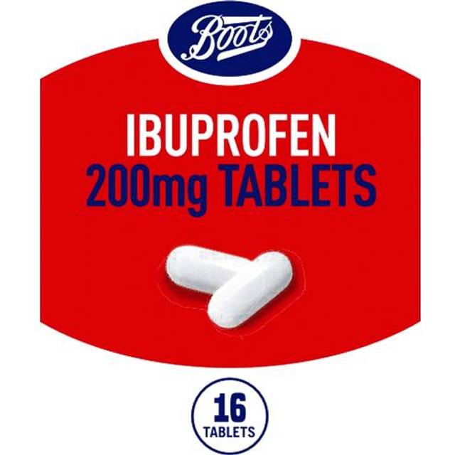 Boots Ibuprofen Tablets 200mg 16 Tablets