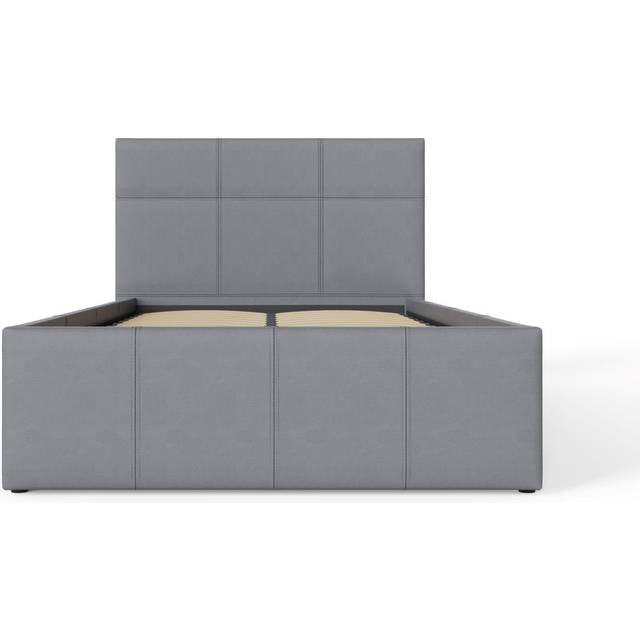 Beaird Upholstered End Lift Ottoman Bed - Grey (Single (3&#39;))