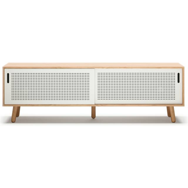 Ray Media Bench 180 cm, Oak / White