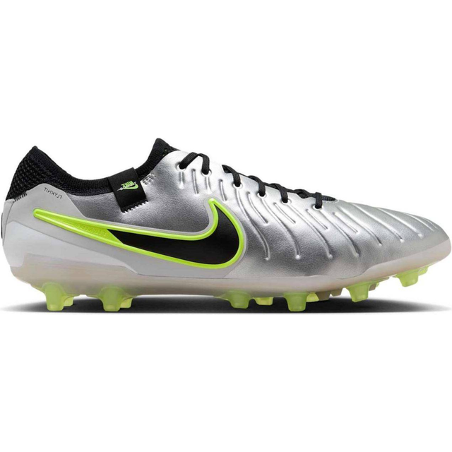 Nike Tiempo Legend 10 Elite Ag Fotbollsskor Metallic Silver - US 7.5