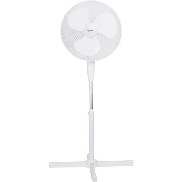 IGENIX DF1655 16" Pedestal Fan - White, White