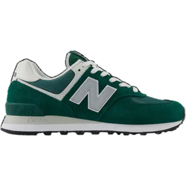 New Balance 574 Trainers Green Off White, 3.5