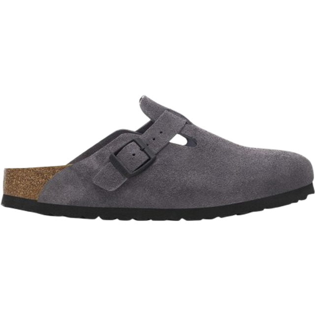 Clogs Birkenstock Boston Suede Leather - Gris