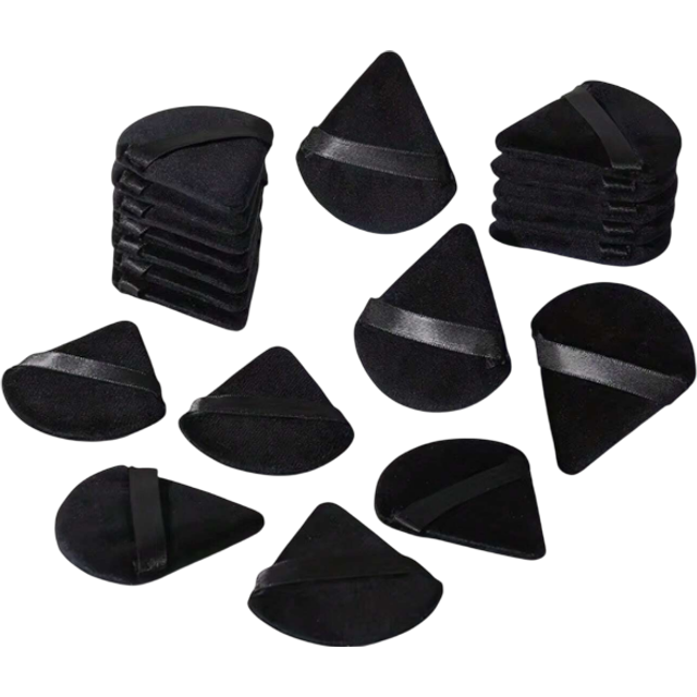 SHEIN 50/20/10/5/1pc Reusable Triangle Makeup Sponges, Multi-Functional Cosmetic Tools Suitable For Foundation, Primer, BB Cream, Sunscreen, CC Cream, Blush