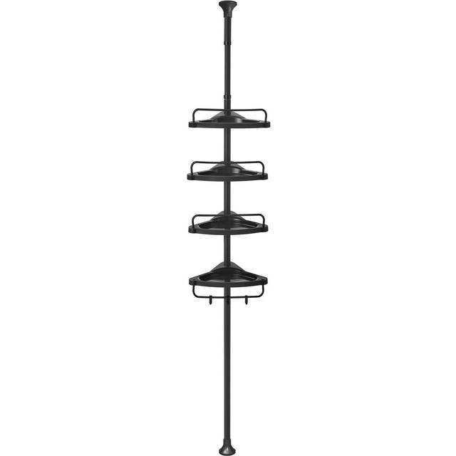 Studdard 4 Tier Adjustable Shower Corner 35 x 305 cm Bathroom Shelf - White