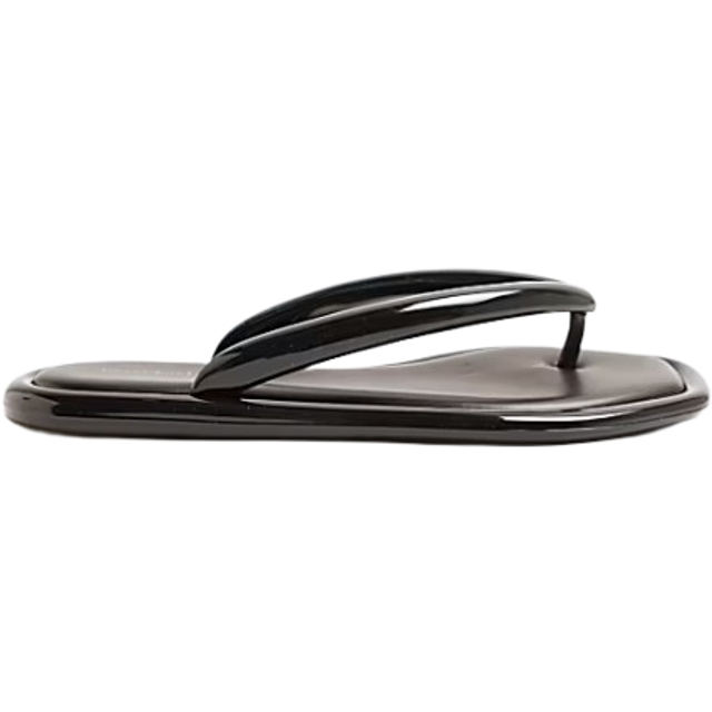 River Island Womens Black Flip Flop Jelly Sandals - 8