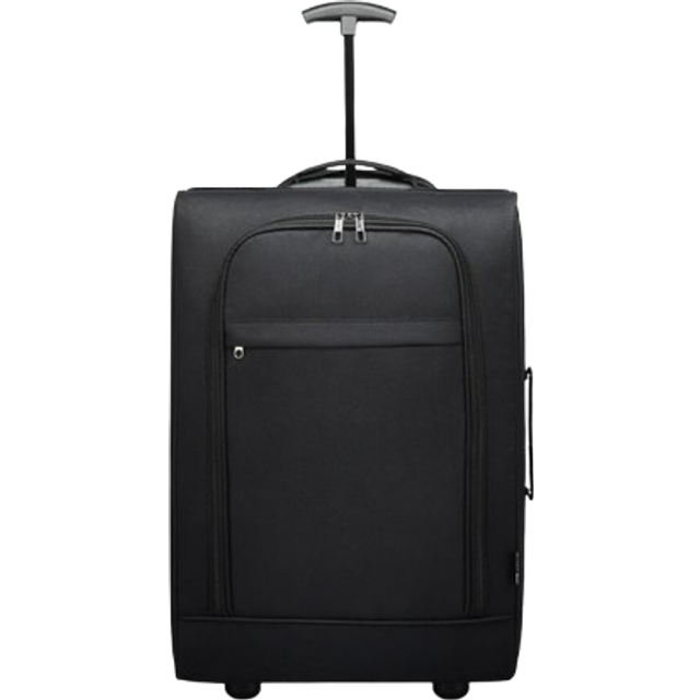 (Black) Foldable Cabin Suitcase Soft Shell Hand Luggage Foldable Storage Case