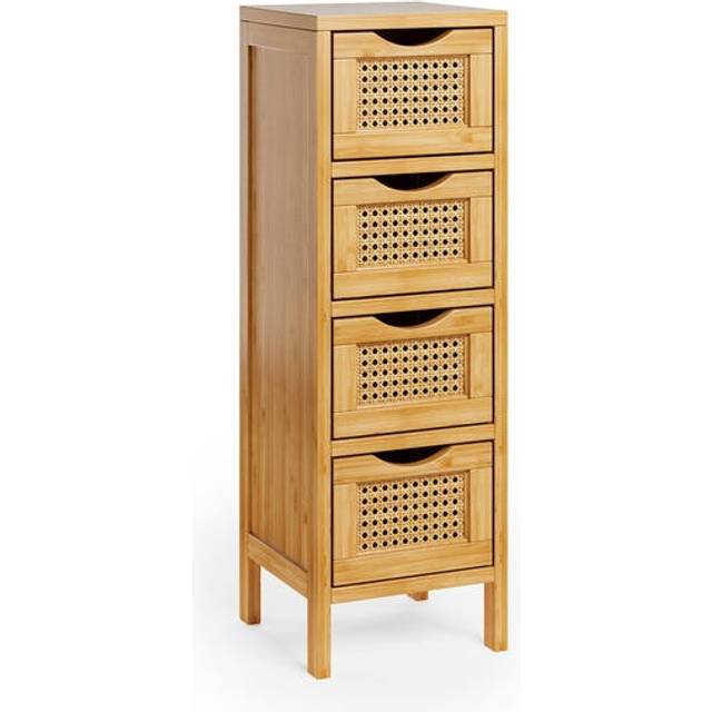 Avani 4 Drawer Storage Unit, Bamboo