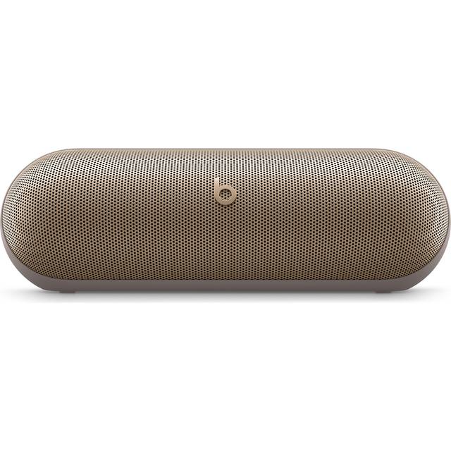 Beats Pill – trådlös Bluetooth-högtalare och bärbar laddare via usb-c, upp till 24 timmars batteritid, vattentålig i enlighet med IP67, Apple- och Android-kompatibel – champagne/guld