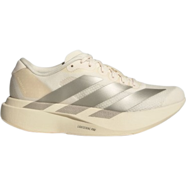 adidas Womens Running Adizero Evo SL Trainers - Wonder White/Cyber Metallic/Warm Vanilla, Wonder White/Cyber Met., Size 8, Women
