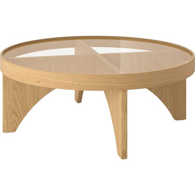 STOCKHOLM 2025 Coffee table, oak veneer glass