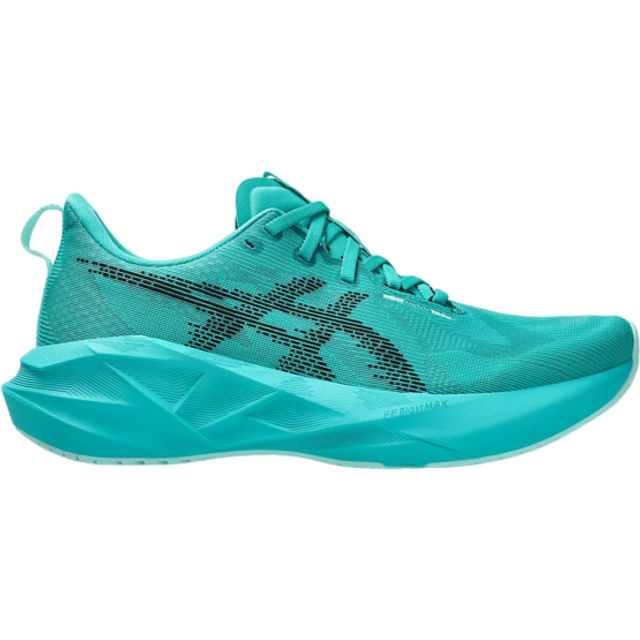 (UK3) ASICS Novablast 5 Wave Teal Black Men's Women's Sports Running Shoes