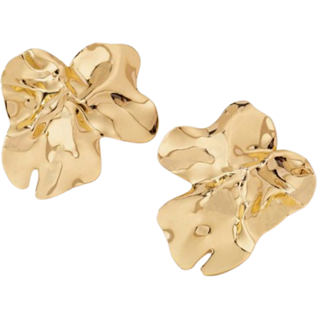 SHEIN 1 Pair Geometric Chic Iron Stud Earrings, Suitable For Weddings, Parties And Daily Wear