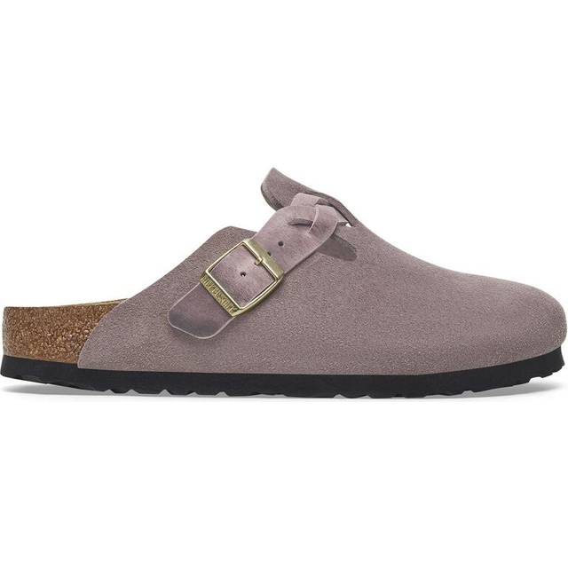Birkenstock Womens Boston Clogs Braided Faded Purple, 5