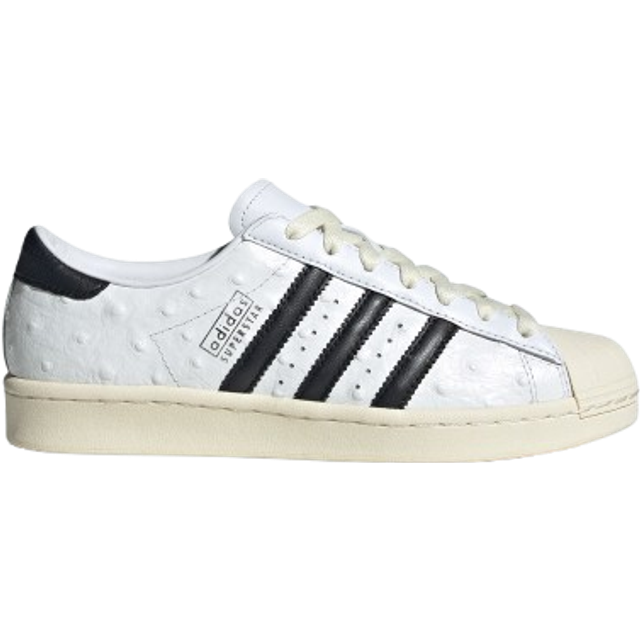 adidas Superstar Vintage Ostrich Sneaker (Ftwr White/Core Black/Cream White - 10) - Size 10 - Men's