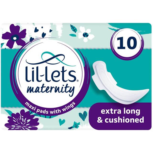 Lil-Lets Maternity 10 Maxi Pads with Wings