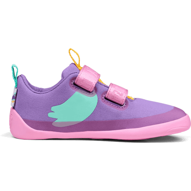 Affenzahn Kid's Barefoot Shoes Cotton Lucky Barfotaskor Barn Storlek 26 Färg creative tukan / lilac