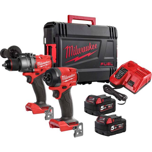 Milwaukee M18FPP2A3-502X Fuel Gen4 Combi Drill and Impact Driver Kit 2 x 5.0Ah