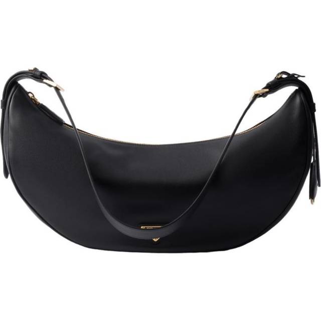 Prada 'Demi-Lune' Large Shoulder Bag - Black   - U