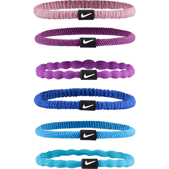 Nike Flex Hair Bands (6 Pack) - Pink - ONE SIZE