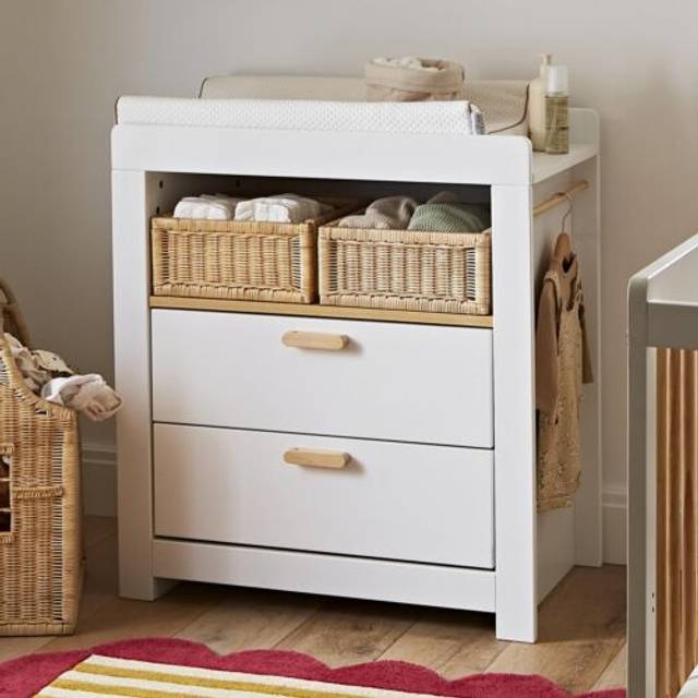 CuddleCo Nola Signature Changing Table Dresser, White