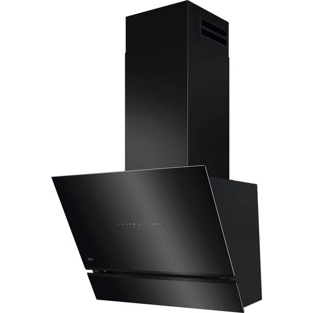 AEG NDV8761CB 60cm Series 8000 Angled Chimney Hood - BLACK