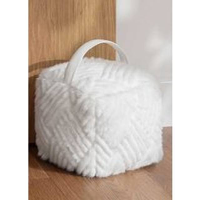 Sonnet Plush Doorstop - White